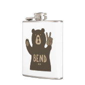 Bend Oregon Peace Beer Heupfles (Links)