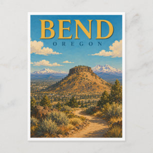 Bend Oregon Pilot Butte GeoSaga Briefkaart