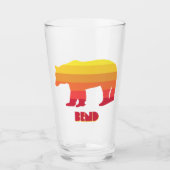 Bend Oregon Rainbow Beer Glas (Voorkant)