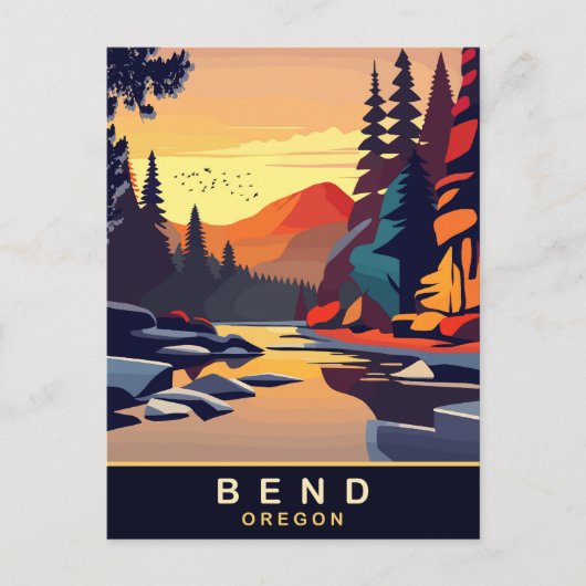 Bend, Oregon, Reizen Briefkaart (Voorkant)