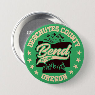 Bend, Oregon Ronde Button 7,6 Cm