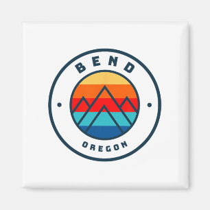 Bend Oregon Skiën Snowboarden Ski Family Trip Magneet