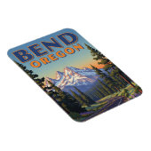 Bend Oregon Travel Briefkaart Magneet (Rechterzijde)