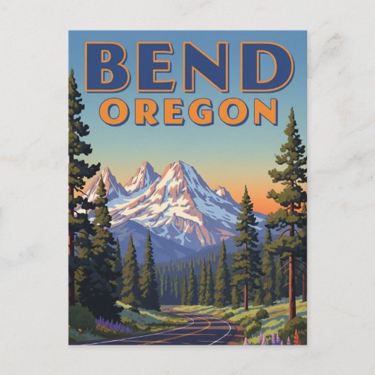 Bend Oregon Travel Postcard Briefkaart (Voorkant)