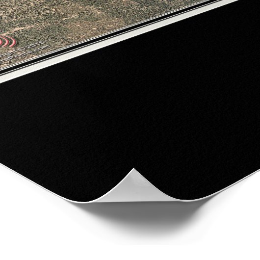 Bend Oregon van de Ruimtesatellietkaart Poster (Hoek)