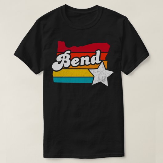 Bend Oregon  Verdrietig Souvenir 2 T-shirt (Design voorkant)