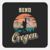 Bend Oregon Vierkante Sticker (Voorkant)