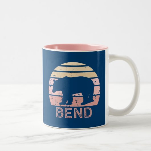 Bend Retro-Beer Tweekleurige Koffiemok (Rechts)