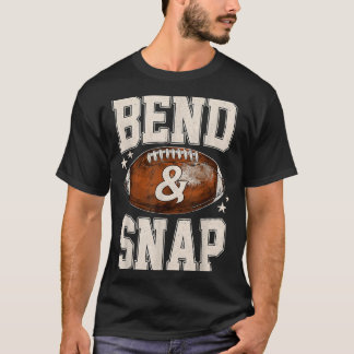Bend Snap Touchdown Football Seizoen Wedstrijddag T-shirt