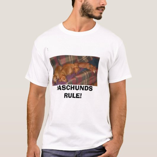 Bende1a, DASCHUNDS RULE! T-shirt (Voorkant)