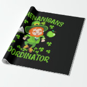 Bende Coördinator Grappige Leraar St Patrick's Cadeaupapier (Uitgerold)