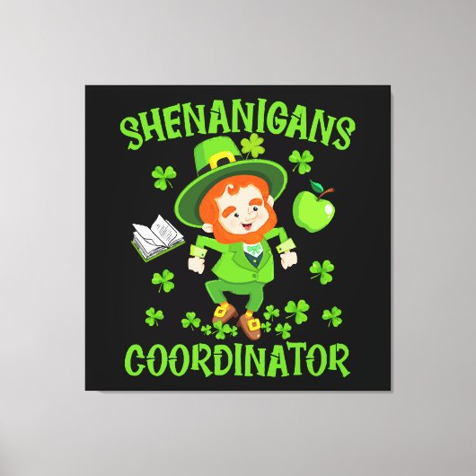 Bende Coördinator Grappige Leraar St Patrick's Canvas Afdruk (Voorkant)
