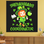 Bende Coördinator Grappige Leraar St Patrick's Canvas Afdruk (Insitu (Woonkamer))