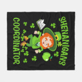 Bende Coördinator Grappige Leraar St Patrick's Fleece Deken (Voorkant (Horizontaal))