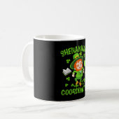 Bende Coördinator Grappige Leraar St Patrick's Koffiemok (Voorkant links)