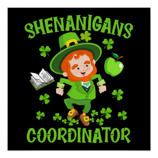 Bende Coördinator Grappige Leraar St Patrick's Perfect Poster (Voorkant)