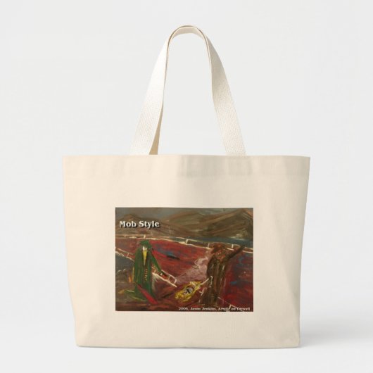bende stijl grote tote bag (Voorkant)