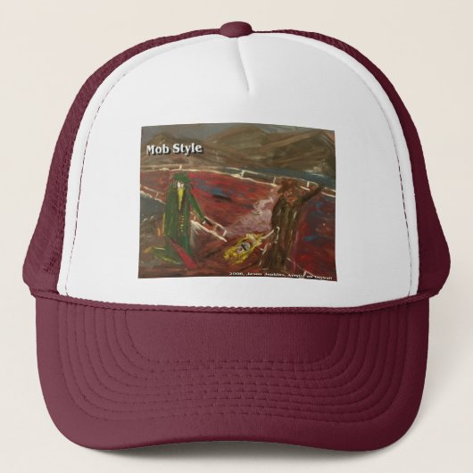 bende stijl trucker pet (Voorkant)