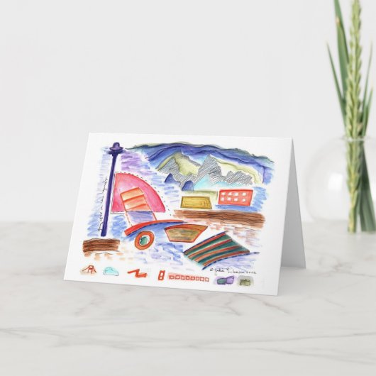 Bende van 18 op de Yangtze rivier Kaart (Voorkant)