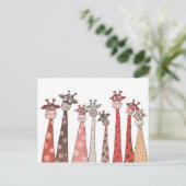 Bende van Giraffes Briefkaart (Staand voorkant)