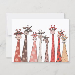 Bende van Giraffes Briefkaart