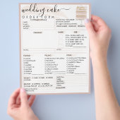 Bendemdag Elegant Bakery Cake Order Form Flyer (Hand)