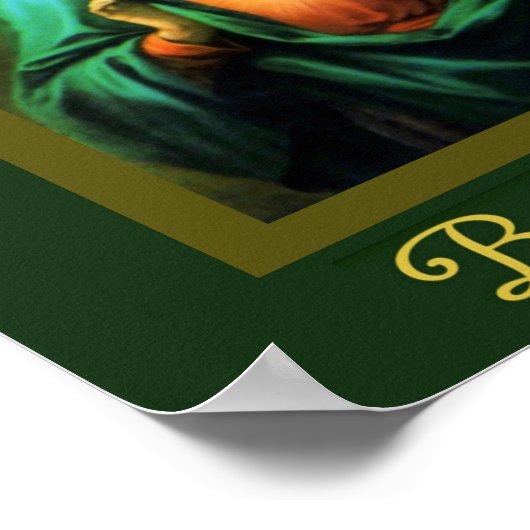 Bendicion del Hogar Jesus & Virgen Spaans Poster (Hoek)