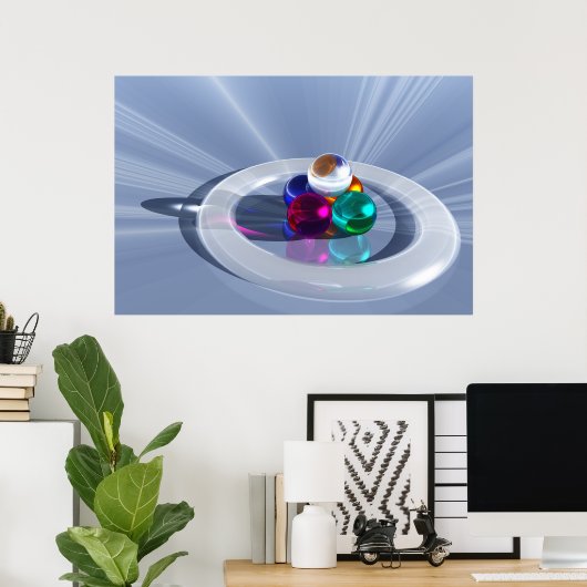 Bending Light Print (Thuiskantoor)