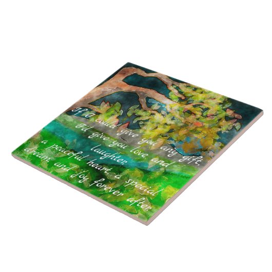 BENDING TREE TILE TEGELTJE (Zijkant)