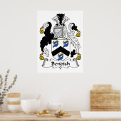 Bendish Family Crest Poster (Keuken)