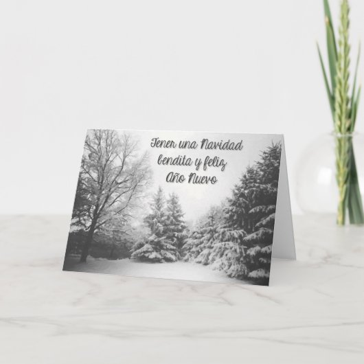 Bendita Navidad Feestdagen Kaart (Voorkant)