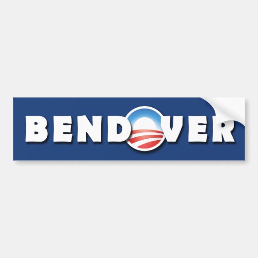 BENDOVER - Barack Obama - Democratisch - Omslag Bumpersticker (Voorkant)