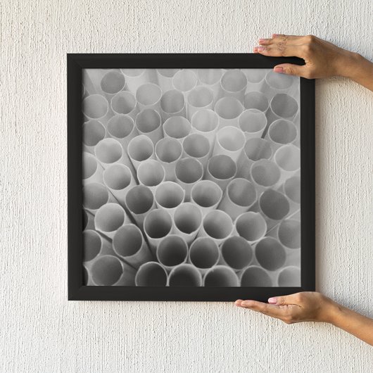 Bendy-riemen, zwart en wit poster