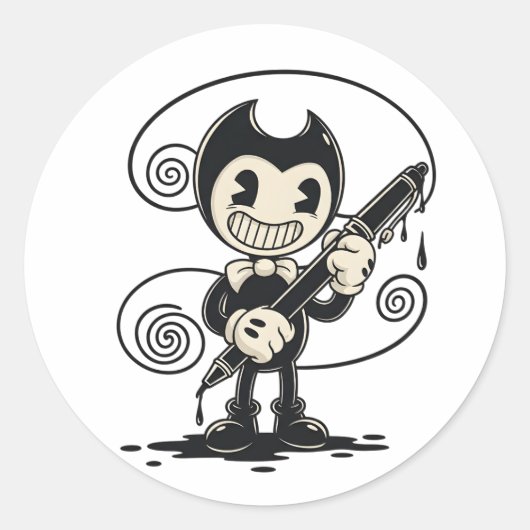 Bendy Sticker | Bendy en de Inktmachine Vinyl Ch (Voorkant)