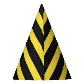 Bene Geïnspireerde zwarte en gele strepen Feesthoedjes (Achterkant)