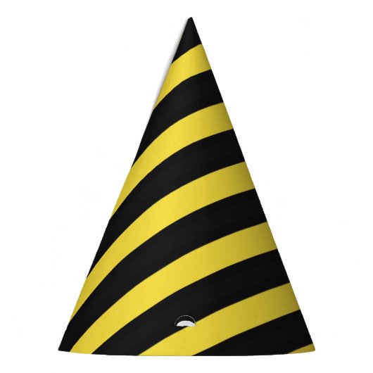 Bene Geïnspireerde zwarte en gele strepen Feesthoedjes (Links)