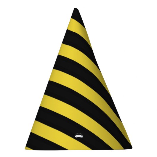 Bene Geïnspireerde zwarte en gele strepen Feesthoedjes (Rechts)