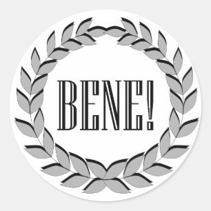 Bene. Goed gedaan! Ronde Sticker