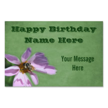 Bene op Cosmos Flower Happy Birthday