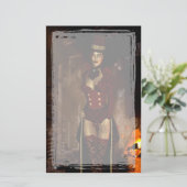 Beneath the Lair Gothic Steampunk Stationery Briefpapier (Staand voorkant)