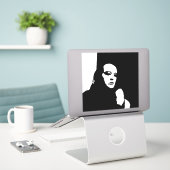 Benedeling Sticker (Laptop op bureau)