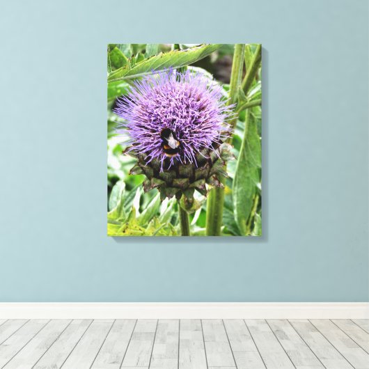 BENEDEN CANVAS AFDRUK (Insitu (Houten vloer))