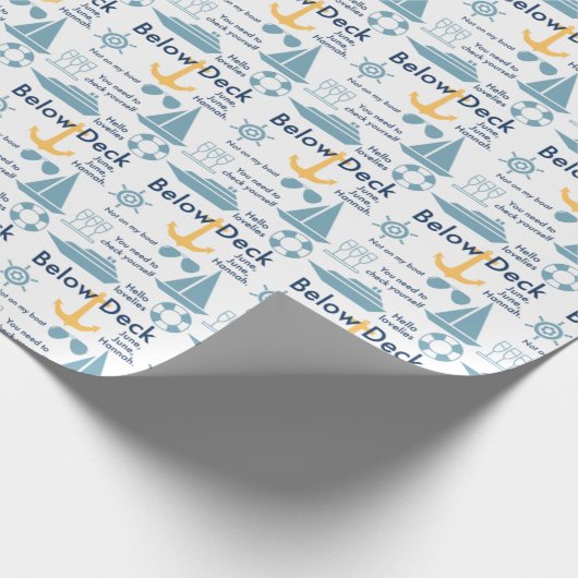 Beneden deklembranpapier cadeaupapier (Hoek)