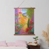 Beneden het pad hangend wandkleed (Slaapkamer)