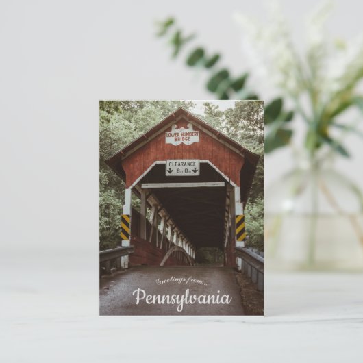 Beneden Humbert Bridge Somerset County Pennsylvani Briefkaart (Staand voorkant)