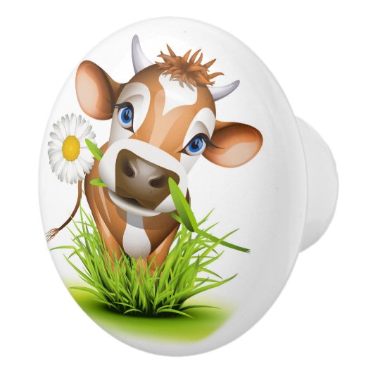 Beneden op de Boerderijen keramische ladeknoppen Keramische Knop (Rechts)