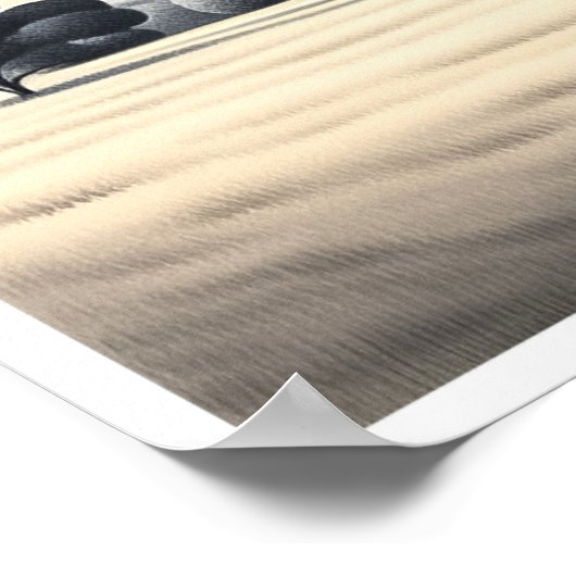 Beneden op het Boerderij - UFO Art Print (Hoek)