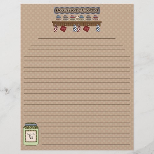 Beneden pagina's voor thuiskoken Ontvang pagina's (Voorkant)