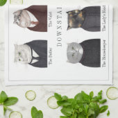 BENEDEN TABBY'S Keukenhanddoek (Gevouwen)