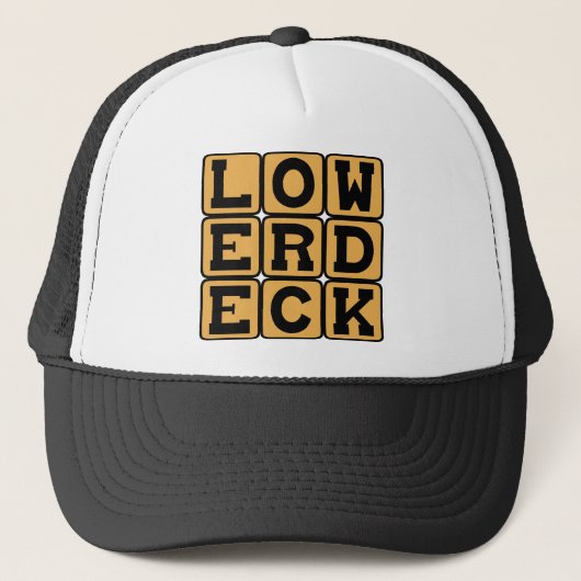Benedendek, Stoelindeling Optie Trucker Pet (Voorkant)